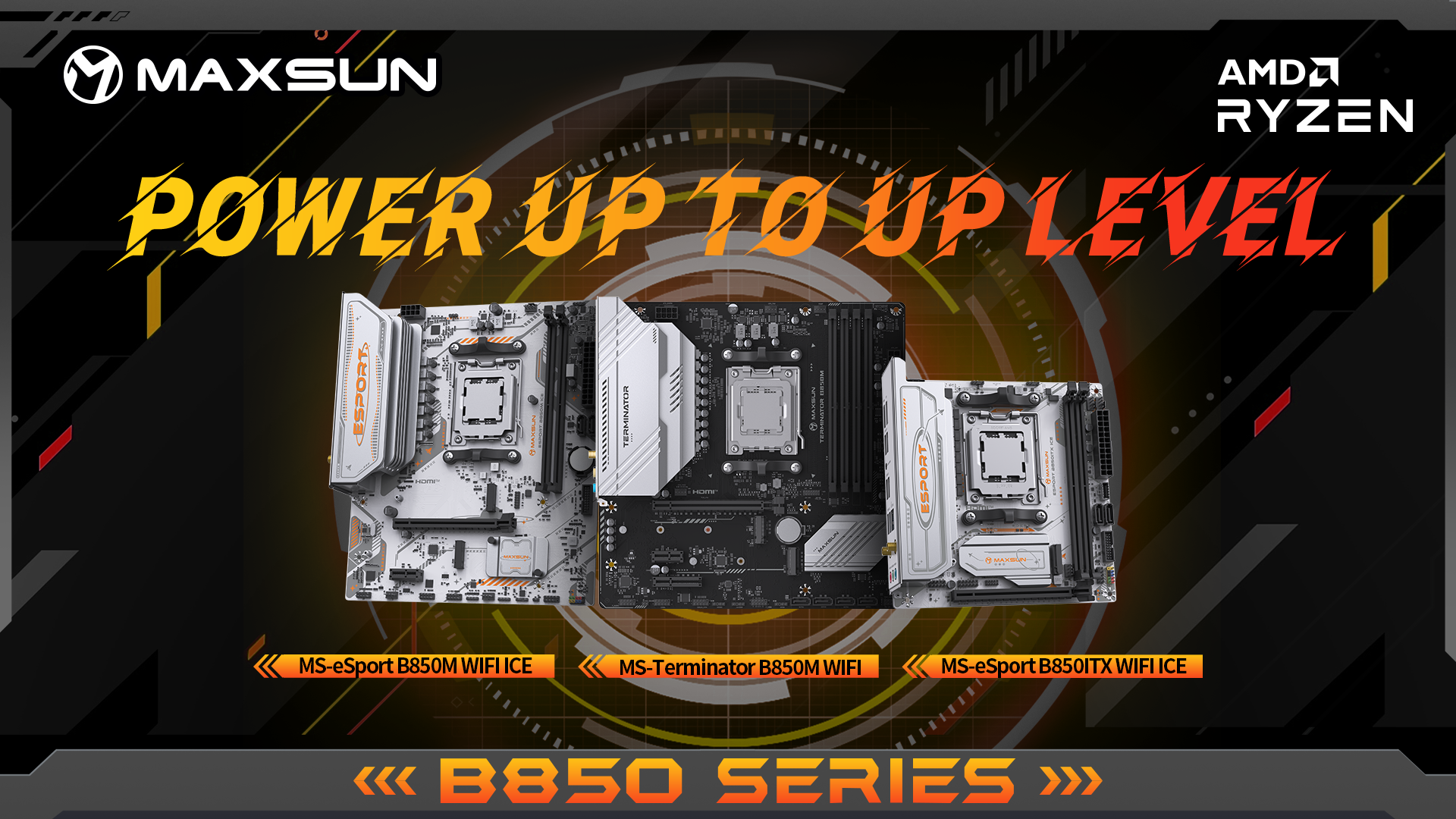 MAXSUN Unveils New B850 Series Motherboards on AMD Platform