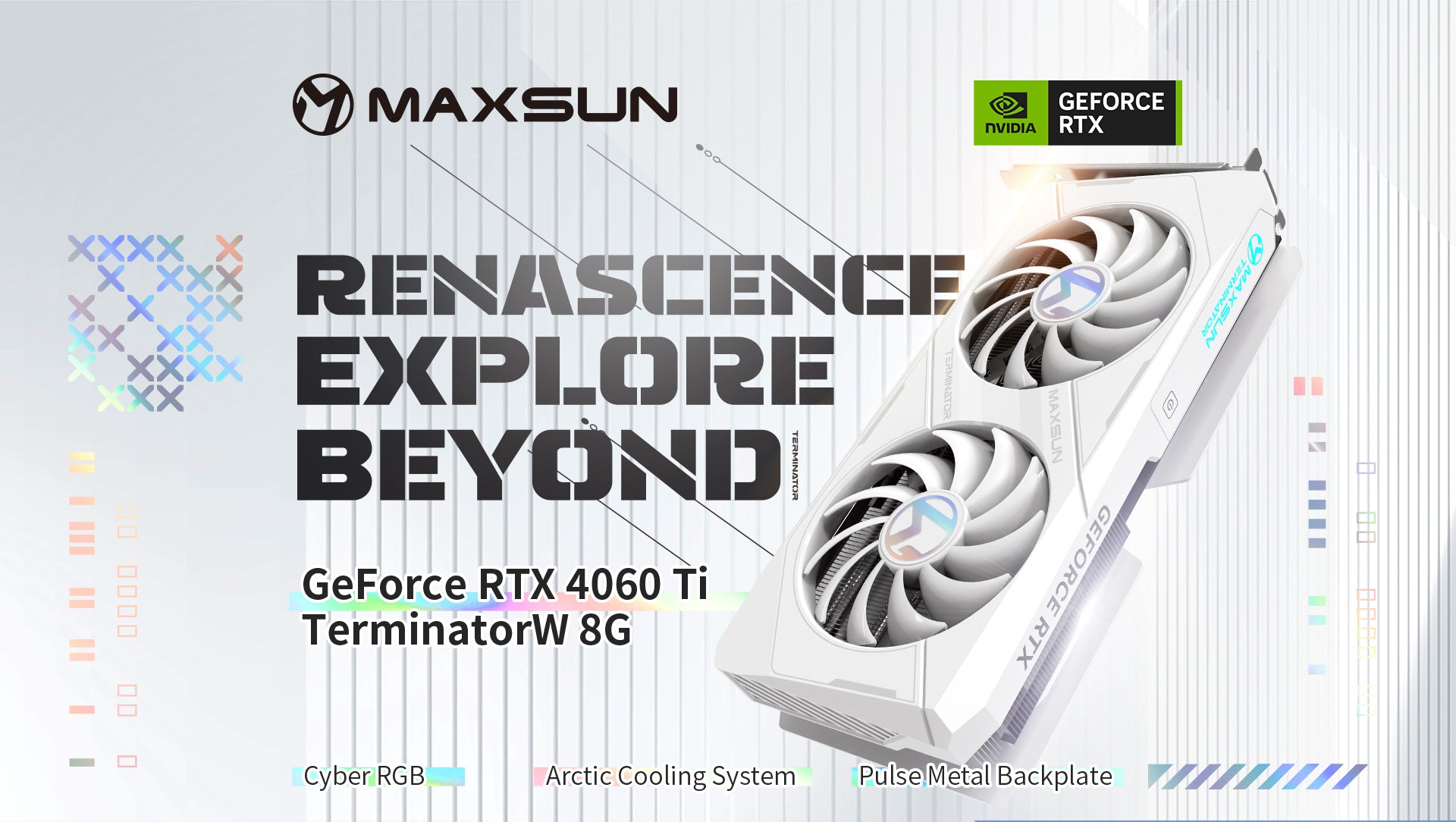 MAXSUN GeForce RTX 4060 Ti Terminator W 8GB GDDR6 Cartes graphiques